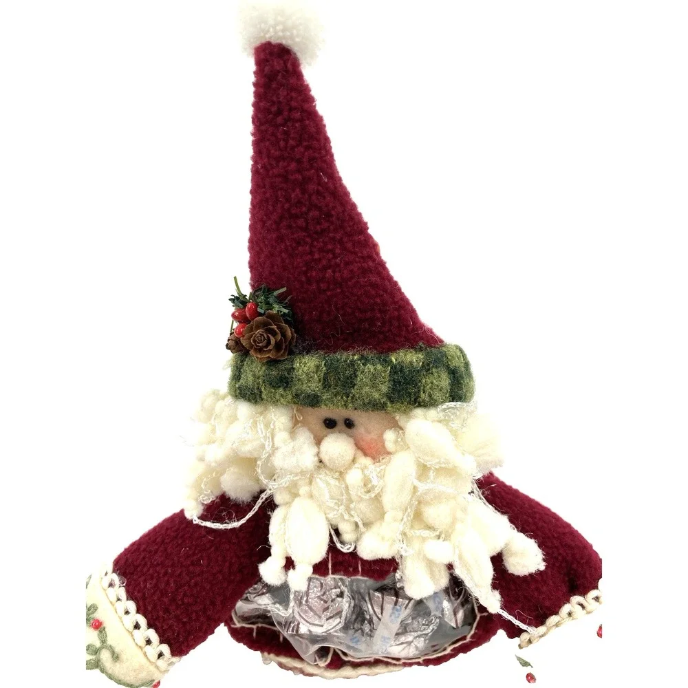 Christmas Holiday Santa Gift Gift Bag or Hanging Ornament